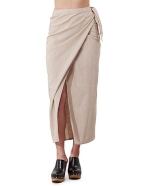 Gottex Standard Terra Sarong Style Wrap Skirt Cover-up - Natural