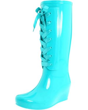 Chinese Laundry Dirty Laundry By Rain Check Boot,turquoise,5.5 M Us - Blue