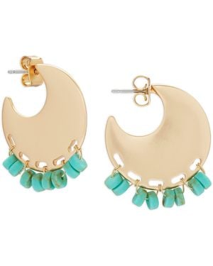 Lucky Brand Turquoise Charm Earring - White