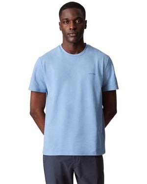 Calvin Klein Move Tech Pique T-shirt Faded Denim - Blue