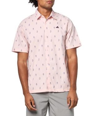 adidas Go-to Resort Button Down Polo Shirt - White