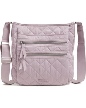 Vera Bradley Performance Twill Triple Zip Hipster Crossbody Purse - Purple