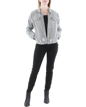 Jessica Simpson S Reagan Trucker Jean Jacket - Gray