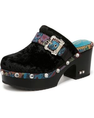 Dr. Scholls X Iris Apfel S Original Joy Clog Black Velvet 8 M