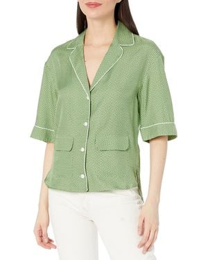 Equipment Leon Top In Jadesheen Multi - Green