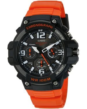 G-Shock 'heavy Duty Chronograph' Quartz Stainless Steel And Resin Casual Watch - Black