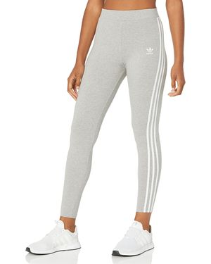 adidas Originals 3-stripes Tights Medium Gray Heather Lg