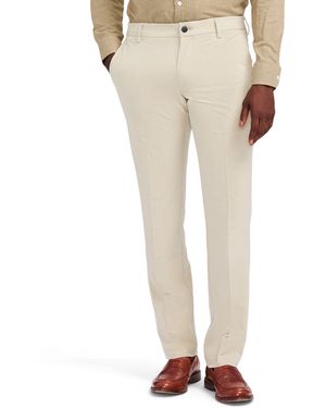 Izod Non-iron Stretch Straight Fit Flat Front Traveler Chino Pant - Natural