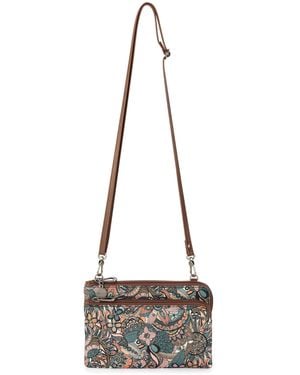 The Sak Sakroots Cambria Smartphone Crossbody In Eco Twill - Natural