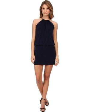 Jessica Simpson Bungee Necklace Dress - Black