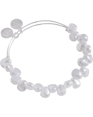 ALEX AND ANI Keshi Pearl Beaded Ewb​ - Metallic