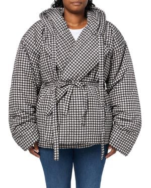 Norma Kamali Hooded Sleeping Bag Coat Short - Gray