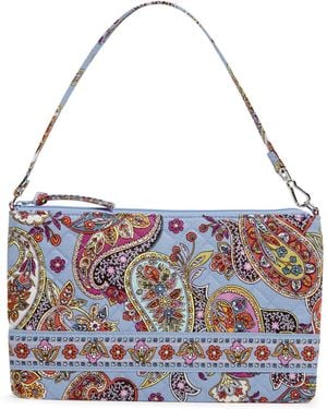 Vera Bradley Cotton Convertible Wristlet With Rfid Protection - Blue