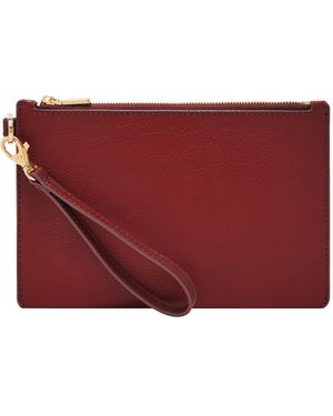 Fossil Small Wristlet Pouch - Red