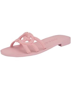 Guess Elyho Flat Sandal - Pink