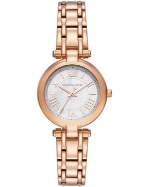 Michael Kors Laney Three-hand Rose Gold-tone Stainless Steel Watch - Metallic