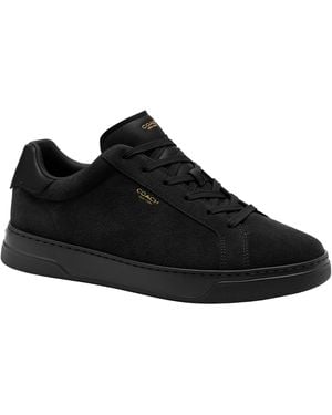 COACH High Line Sneaker In Suede - Black