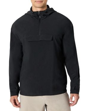 Amazon Essentials Stretch Woven Active Jacket With Hood - Black