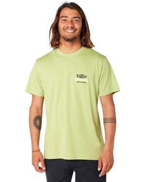 Rip Curl Graphic Short Sleeve Crew Neck T-shirt - Green