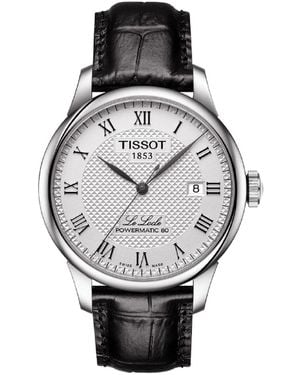 Tissot Le Locle Stainless Steel Dress Watch Black T0064071603300 - Gray
