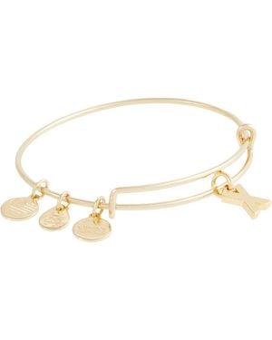 ALEX AND ANI Initial X Charm Bangle - Metallic