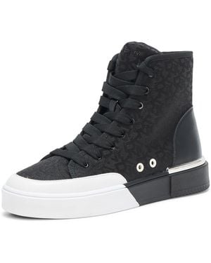 DKNY Bitsy Logo High Top Sneaker - Black