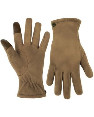 Timberland 's Rivet Faux Suede Gloves – Soft Lined Winter - Green