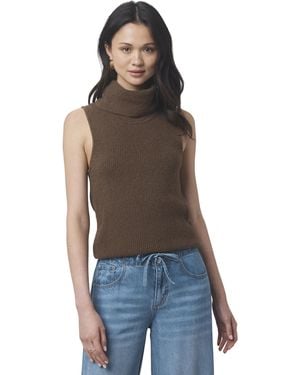 Splendid X @cellajaneblog Turtleneck Tank Sweater - Brown
