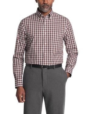 Tommy Hilfiger Dress Shirt Regular Fit Essentials Red Multi - Gray