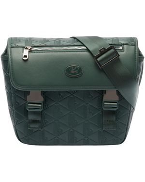 Lacoste Nomogramme Small Flap Close Messenger Bag - Green