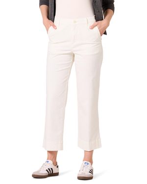 Amazon Essentials High-rise Regular-fit Ankle-length Wide-leg Khaki Pant - Pink