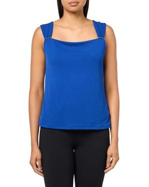 Anne Klein Drape Neck Cami - Blue