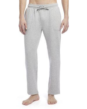 Jockey Cozy Fleece Athletic Sweatpants Light Gray Heather