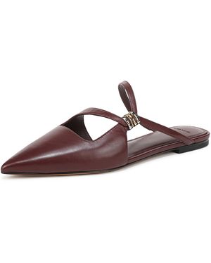 Vince S Gilia Mule Deep Cherry Leather 5 M - Brown