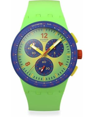 Swatch Casual Watch Green Bio-sourced Quartz Flowing Freshly