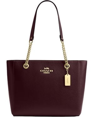 COACH Cammie Chain Tote - Purple