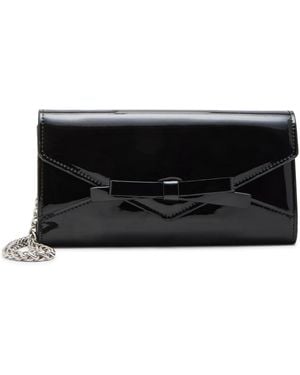 Steve Madden Norma-b Bow Wallet On A Chain - Black