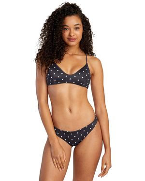 RVCA Standard Cross Back Swimsuit Bikini Top - Multicolor