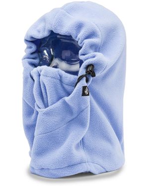 Volcom V-scout Pullover Neck Warmer Hood Snowboard Ski - Blue