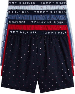 Tommy Hilfiger Cotton Classic 4-pack Woven Boxer - Blue