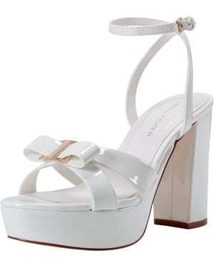Marc Fisher Daisee Heeled Sandal - White