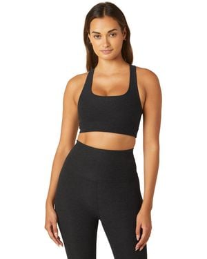 Beyond Yoga Spacedye In A Twist Bra Darkest Night Xl - Black