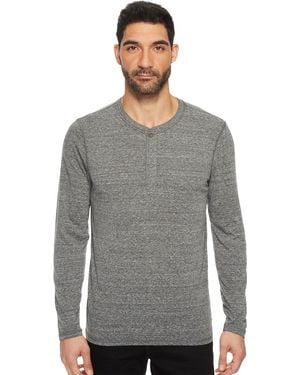 AG Jeans Ag Jeans Clyde Long Sleeve Henley - Gray