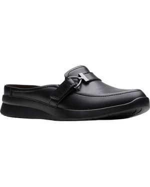 Clarks Ellowyn Amelia Black Leather 11 Wide
