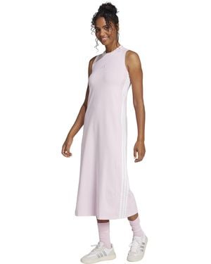 adidas Essentials 3-stripes Long Racerback Dress - Pink