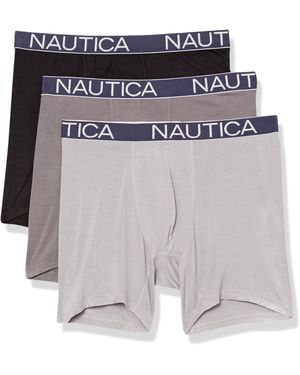 Nautica Bamboo Spandex 3-pack Boxer Brief - Gray