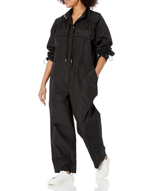 The Drop Black Sport Nylon Jumpsuit By @amazonthedrop