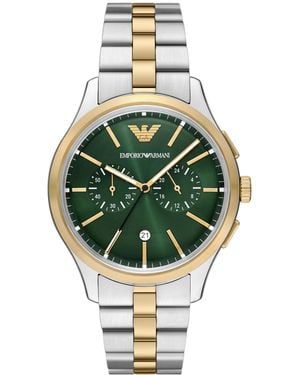 Emporio Armani Emporio Chronograph Two-tone Stainless Steel Watch - Metallic