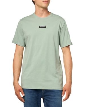 Karl Lagerfeld Paris Short Sleeve U-neck Chest Logo T-shirt - Green