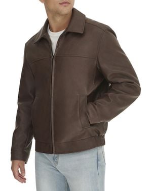 Dockers James Faux Leather Jacket - Brown